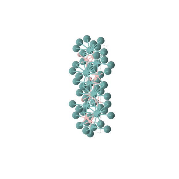 Crystal structure of BMo (tetragonal, I41/amd (No. 141))