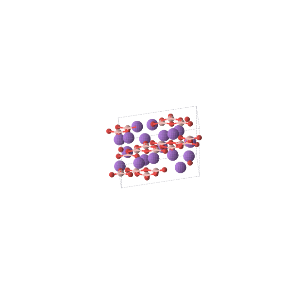 Crystal structure of NaBO2 (trigonal, R-3c (No. 167))