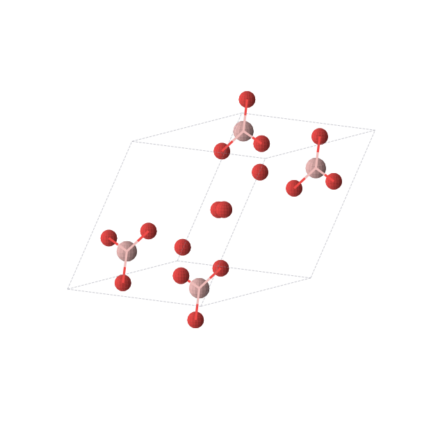 Crystal structure of BO3 (triclinic, P-1 (No. 2))