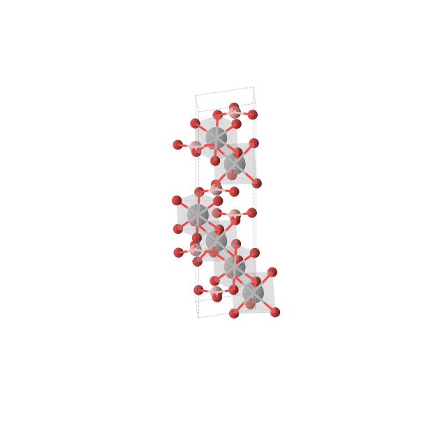 Crystal structure of B2O6V2 (trigonal, R-3c (No. 167))