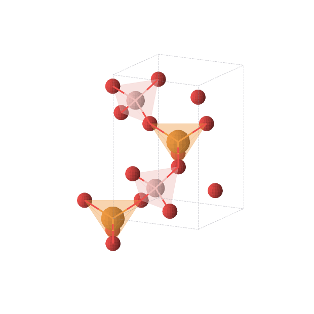 Crystal structure of B3O12P3 (tetragonal, I-4 (No. 82))