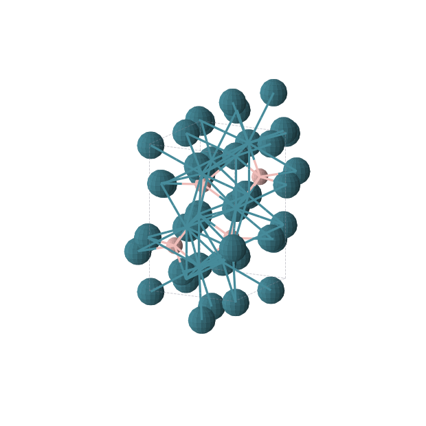 Crystal structure of BPd3 (orthorhombic, Pnma (No. 62))