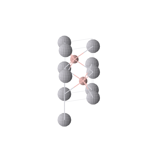 Crystal structure of BPt (hexagonal, P63/mmc (No. 194))
