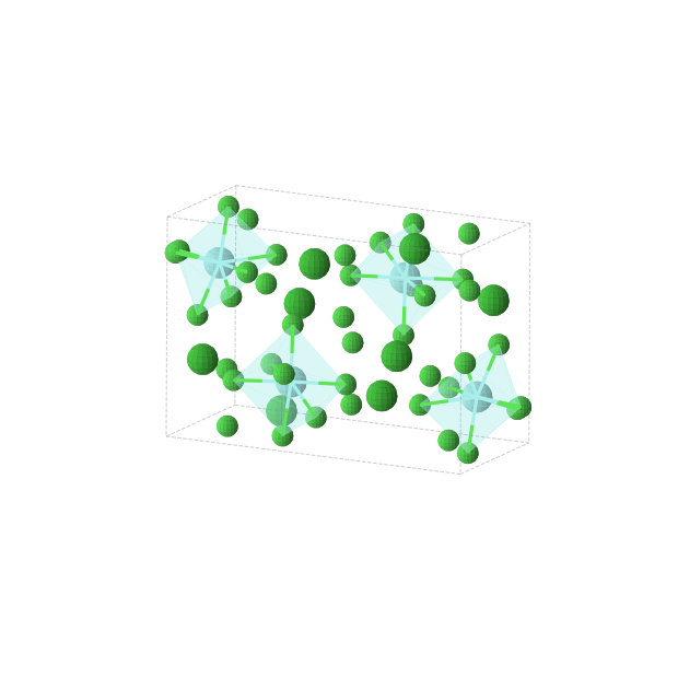 Crystal structure of Ba2YCl7 (monoclinic, P21/c (No. 14))