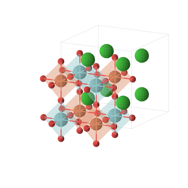 Crystal structure of Ba2NbFeO6 (cubic, Fm-3m (No. 225))