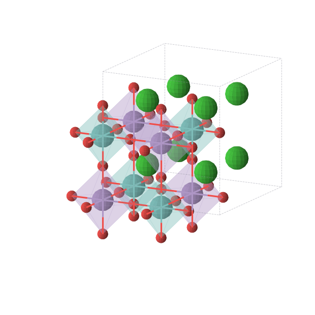 Crystal structure of Ba2MnMoO6 (cubic, Fm-3m (No. 225))