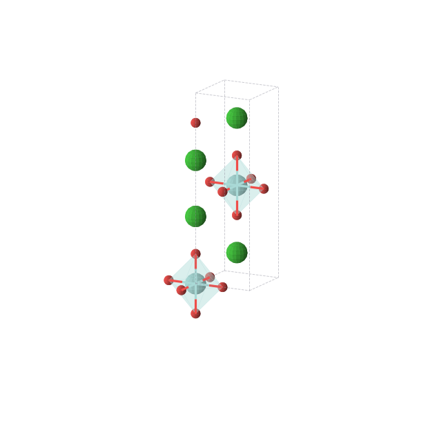 Crystal structure of Ba2ZrO4 (tetragonal, I4/mmm (No. 139))