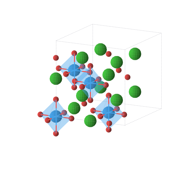 Crystal structure of Ba3UO6 (cubic, Fm-3m (No. 225))