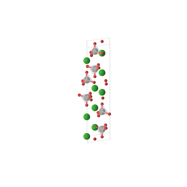 Crystal structure of Ba3V2O8 (trigonal, R-3m (No. 166))