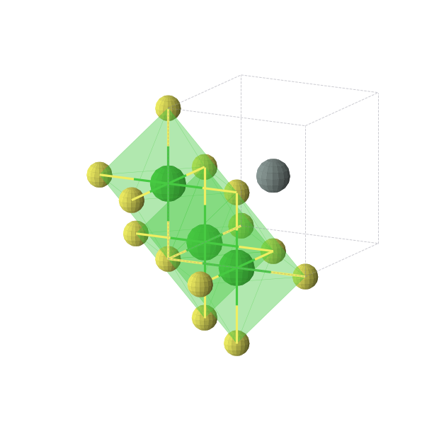 Crystal structure of Ba3SnS4 (cubic, Pm-3m (No. 221))
