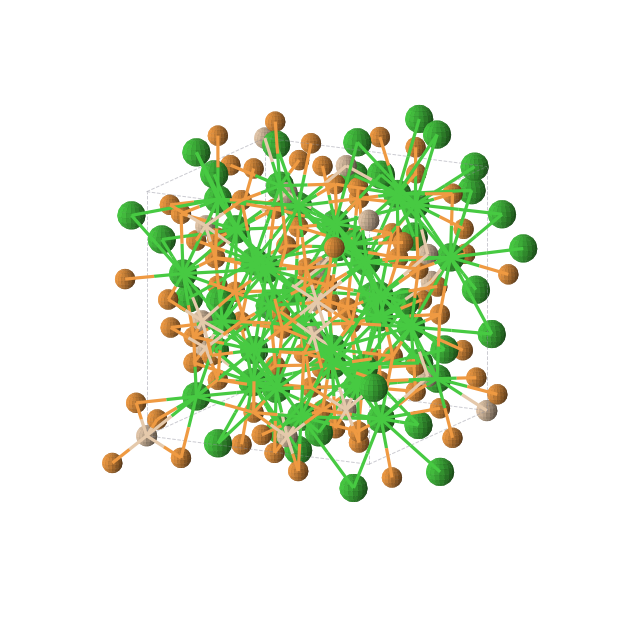 Crystal structure of Ba32P32Si8 (cubic, P-43n (No. 218))
