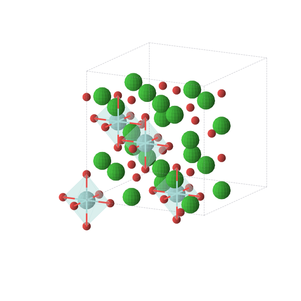 Crystal structure of Ba6ZrO8 (cubic, Fm-3m (No. 225))