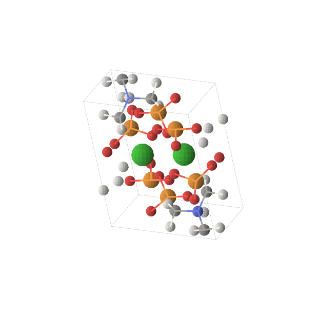 Crystal structure of BaC3H10NO9P3 (triclinic, P-1 (No. 2))