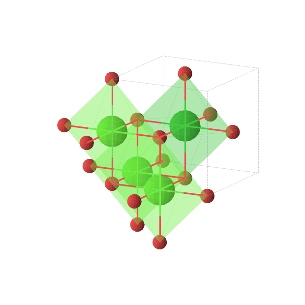 Crystal structure of BaCa3O4 (cubic, Pm-3m (No. 221))