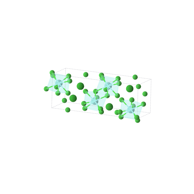 Crystal structure of BaYCl5 (monoclinic, C2/c (No. 15))