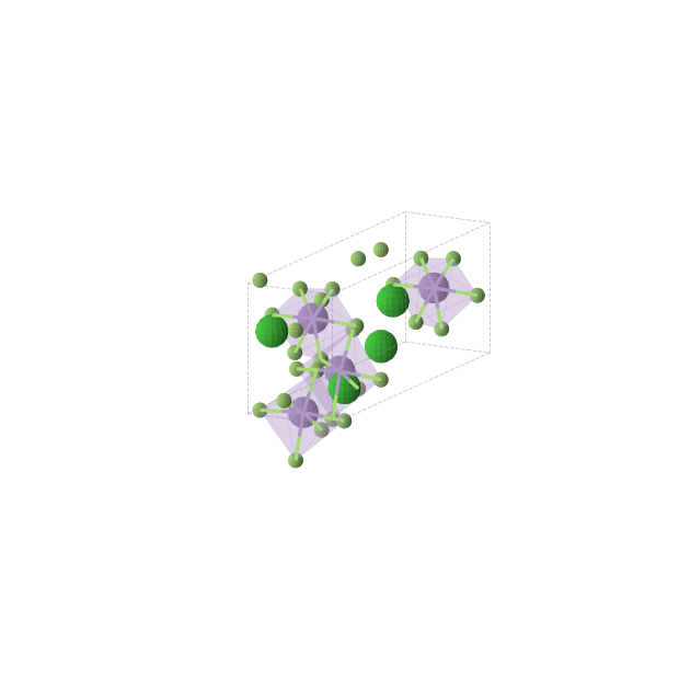 Crystal structure of BaMnF4 (orthorhombic, Cmc21 (No. 36))