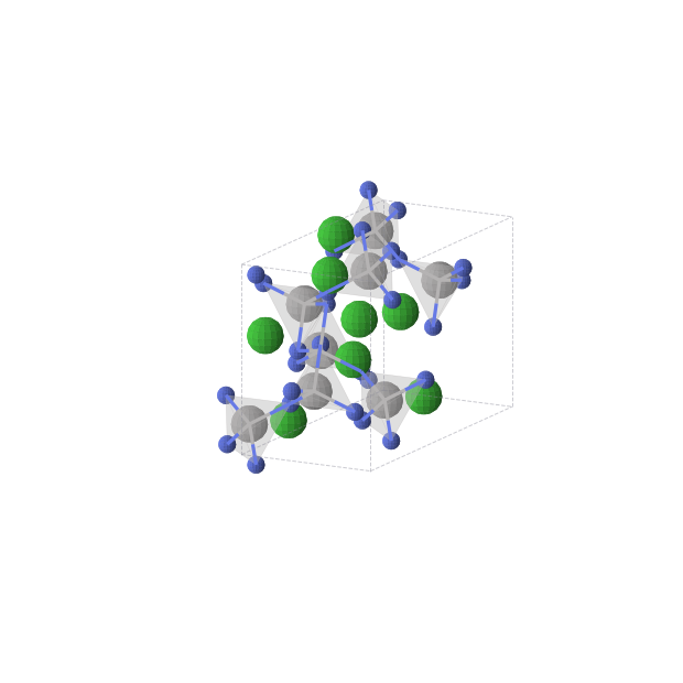 Crystal structure of BaVN2 (cubic, Pa-3 (No. 205))
