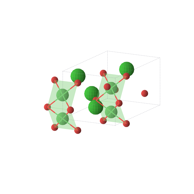 Crystal structure of BaNiO2 (trigonal, R-3m (No. 166))