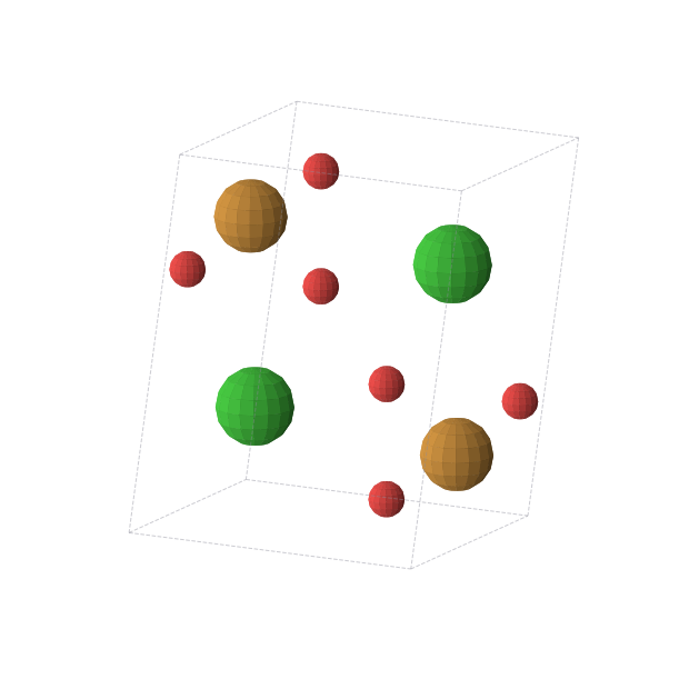 Crystal structure of BaTeO3 (monoclinic, P21/m (No. 11))