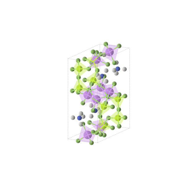 Crystal structure of Be8F28H16Li8N4 (orthorhombic, Pnma (No. 62))