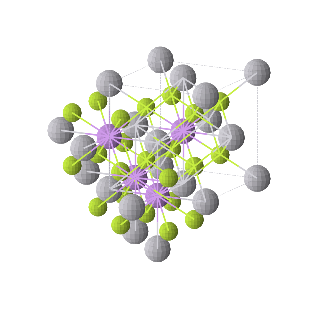 Crystal structure of Be2Li1Pt1 (cubic, Fm-3m (No. 225))
