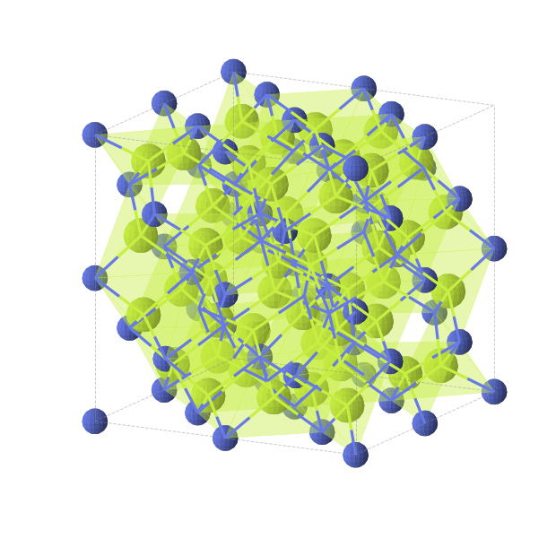 Crystal structure of Be3N2 (cubic, Ia-3 (No. 206))
