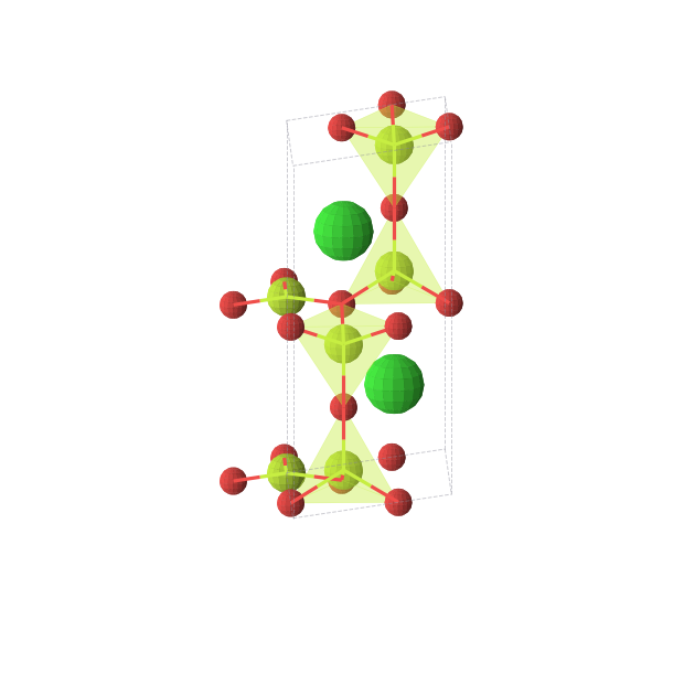 Crystal structure of Be6O8Sr2 (hexagonal, P-62c (No. 190))