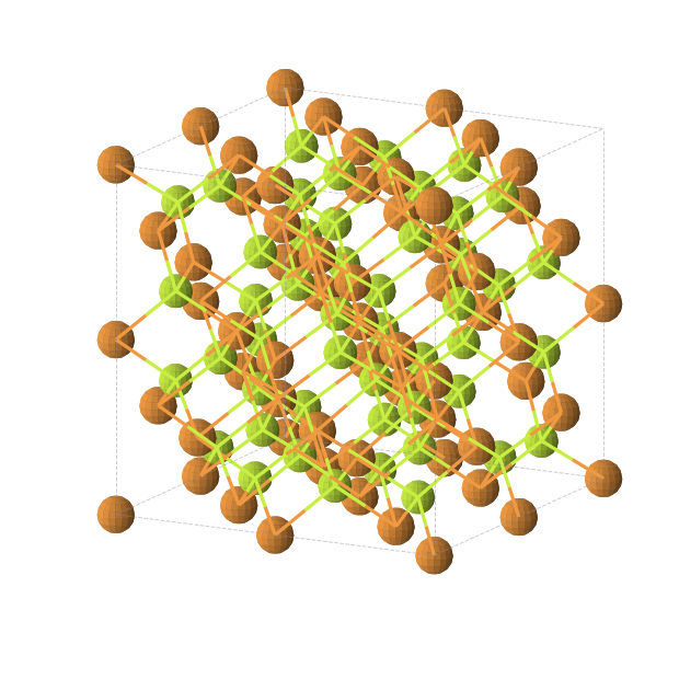 Crystal structure of Be3P2 (cubic, Ia-3 (No. 206))