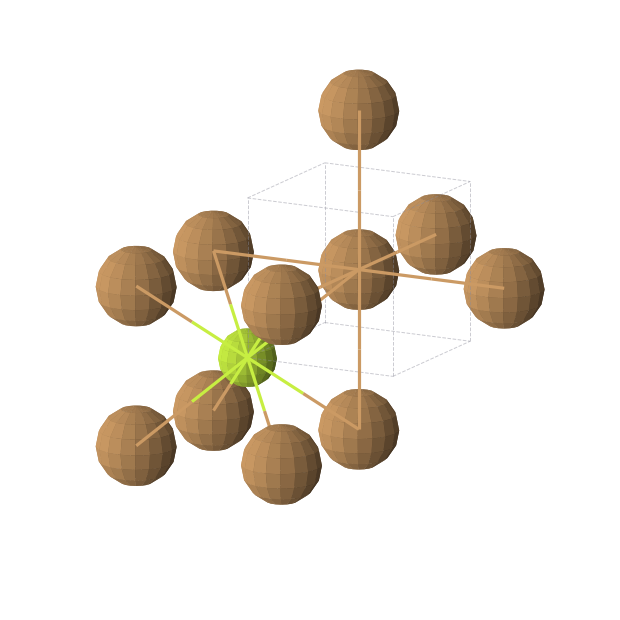 Crystal structure of BeCu (cubic, Pm-3m (No. 221))