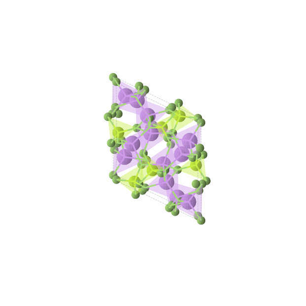 Crystal structure of Be6F24Li12 (trigonal, R-3 (No. 148))