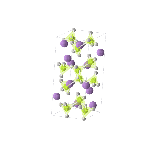 Crystal structure of LiBeH3 (monoclinic, P21/c (No. 14))