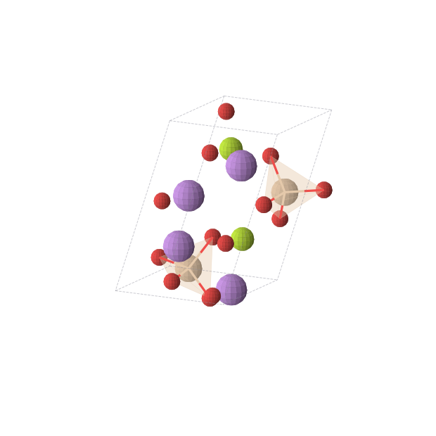 Crystal structure of BeLi2O4Si (monoclinic, Pc (No. 7))