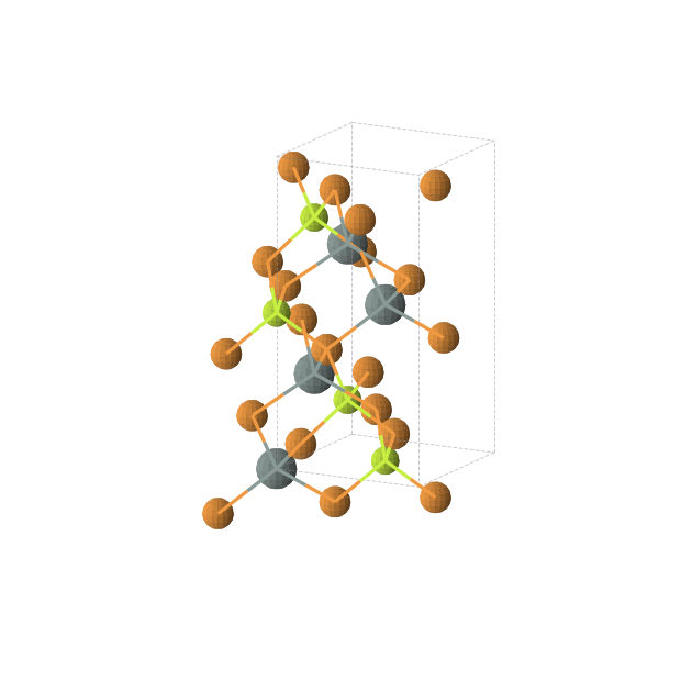 Crystal structure of Be1P2Sn1 (tetragonal, I-42d (No. 122))