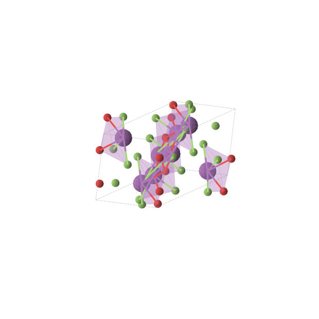 Crystal structure of Bi2OF4 (monoclinic, C2/c (No. 15))