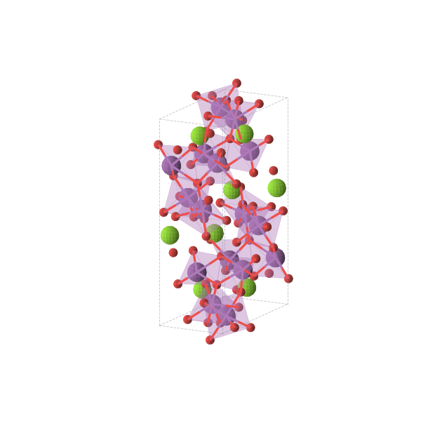 Crystal structure of MgBi2O5 (orthorhombic, Pbca (No. 61))