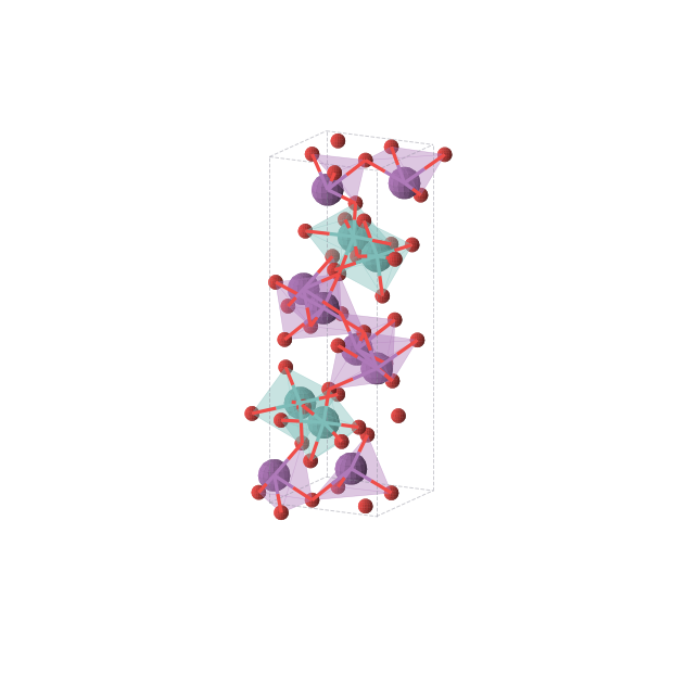 Crystal structure of Bi2MoO6 (orthorhombic, Pca21 (No. 29))