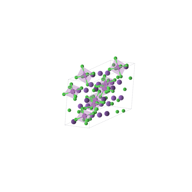 Crystal structure of Bi4Cl24Cs4K8 (monoclinic, C2/c (No. 15))