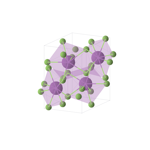 Crystal structure of BiF3 (orthorhombic, Pnma (No. 62))