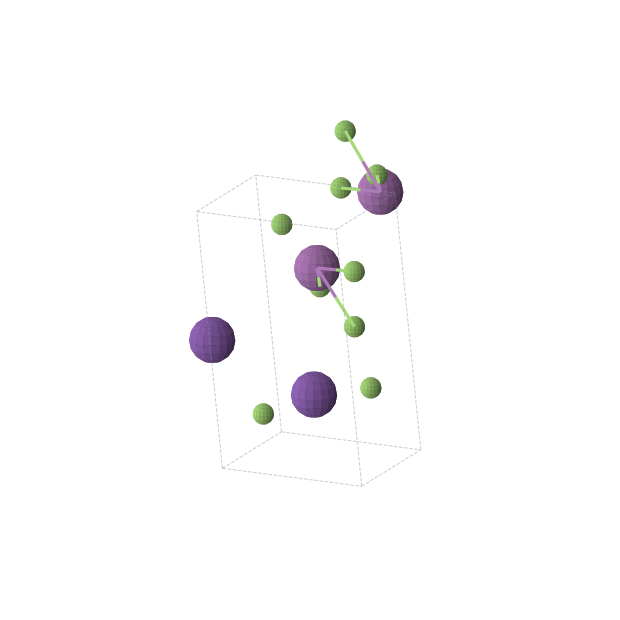Crystal structure of RbBiF3 (triclinic, P1 (No. 1))