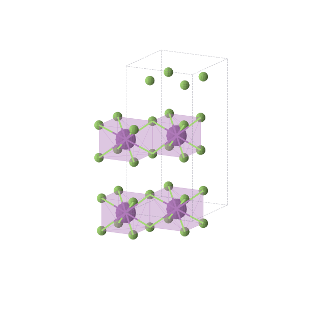 Crystal structure of BiF4 (tetragonal, I4/mmm (No. 139))
