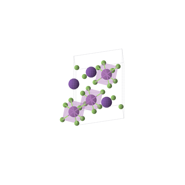 Crystal structure of RbBiF6 (trigonal, R-3 (No. 148))