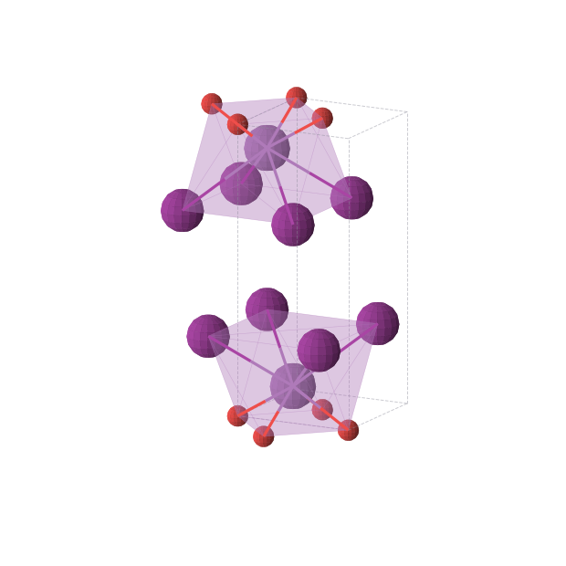 Crystal structure of BiIO (tetragonal, P4/nmm (No. 129))