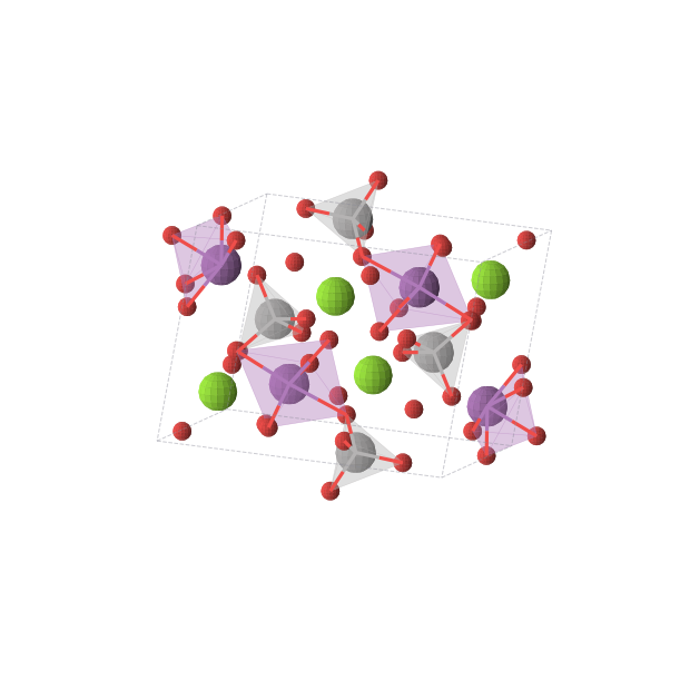Crystal structure of MgVBiO5 (monoclinic, P21/c (No. 14))