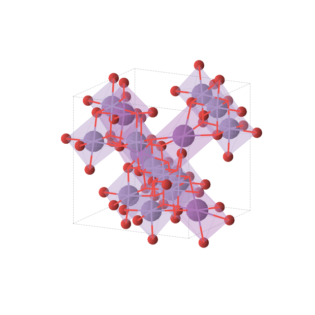 Crystal structure of Mn3BiO8 (cubic, P4332 (No. 212))