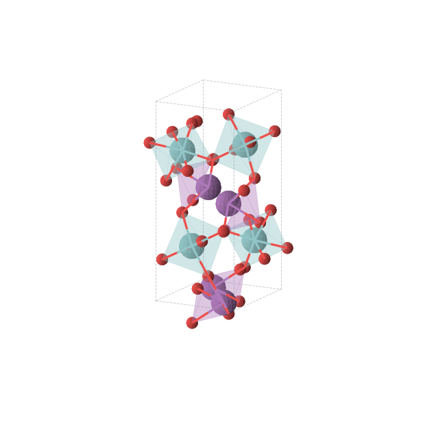 Crystal structure of NbBiO4 (orthorhombic, Pnna (No. 52))