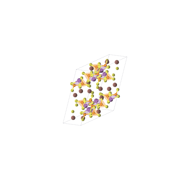 Crystal structure of Bi4P8S28Tl8 (monoclinic, C2/c (No. 15))