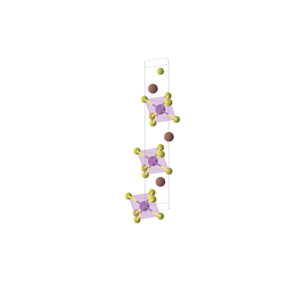 Crystal structure of TlBiS2 (trigonal, R-3m (No. 166))