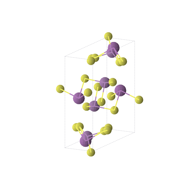 Crystal structure of BiS3Sb (orthorhombic, Pnma (No. 62))