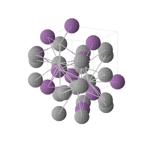 Crystal structure of V3Bi (cubic, Pm-3n (No. 223))