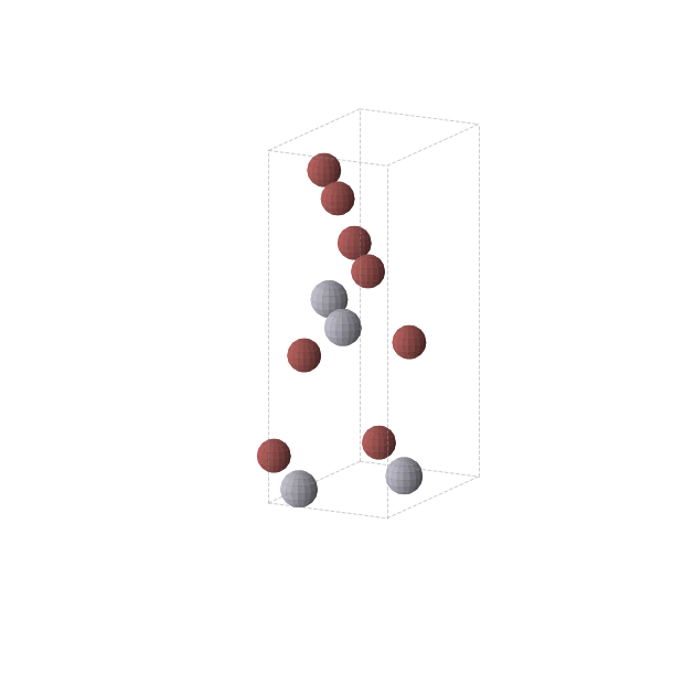 Crystal structure of HgBr2 (orthorhombic, Cmc21 (No. 36))